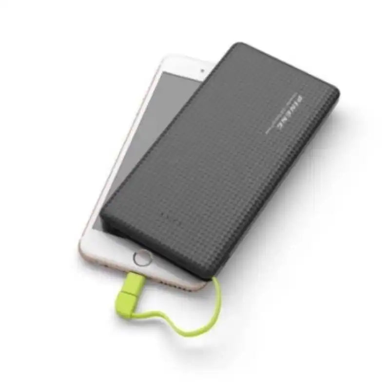 Power Bank 10.000mAh | Cabos Embutidos Práticos | Bateria Portátil Segura