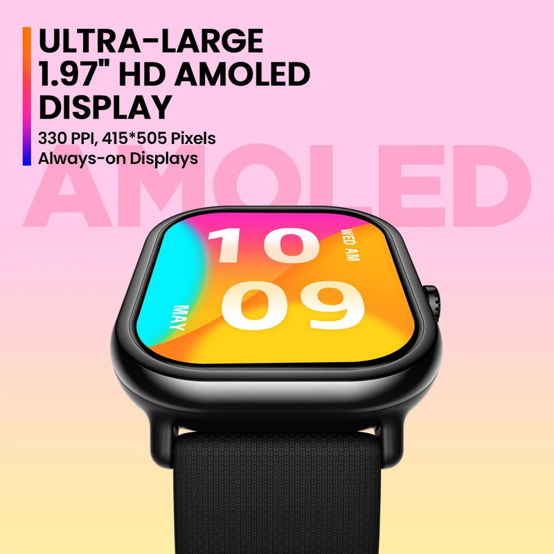 Smartwatch Zeblaze GTS 3 Pro AMOLED 1.97" Chamada Bluetooth Saúde 100+ Esportes