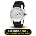 Relógio Automático Invicta Yakuza Fundo de Vidro Funcional Banhado a Prata e Ouro 18K A Prova D'água
