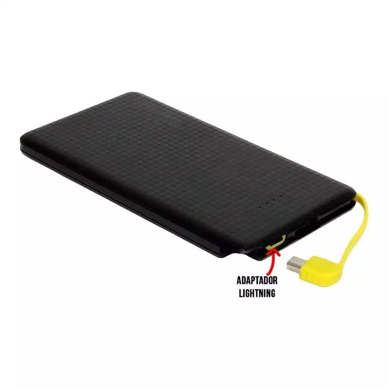 Power Bank 10.000mAh | Cabos Embutidos Práticos | Bateria Portátil Segura