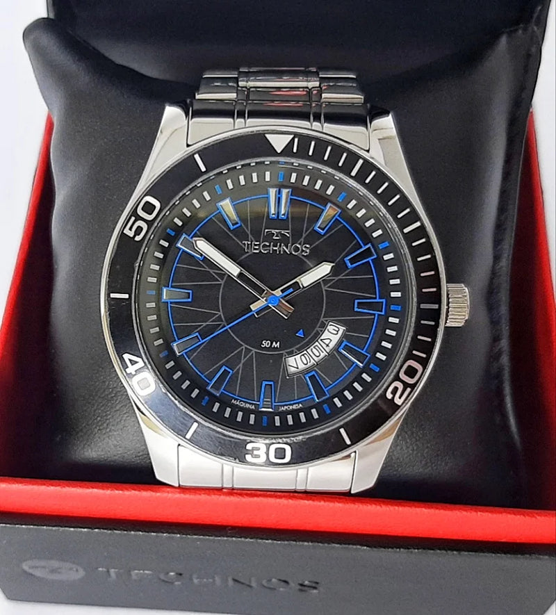 Relógio Technos Masculino The Waterproof Original À Prova D'água [X ATM] Calendário