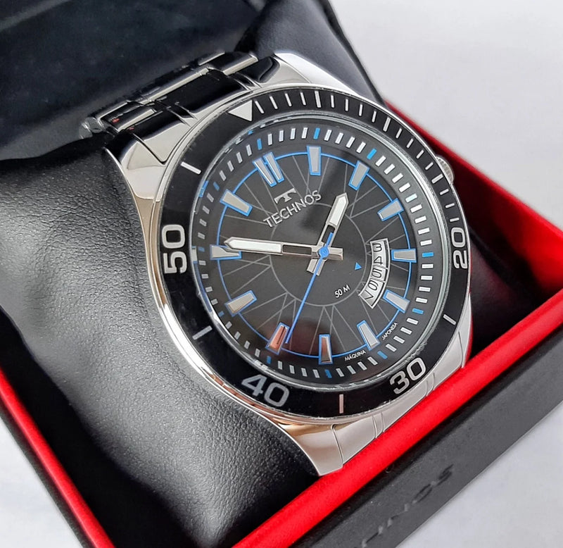 Relógio Technos Masculino The Waterproof Original À Prova D'água [X ATM] Calendário