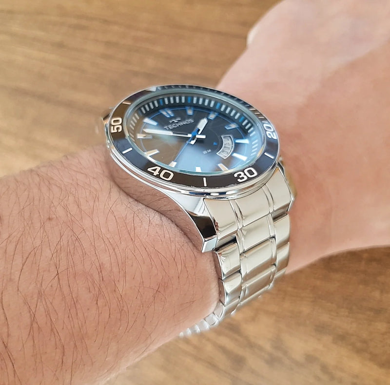Relógio Technos Masculino The Waterproof Original À Prova D'água [X ATM] Calendário