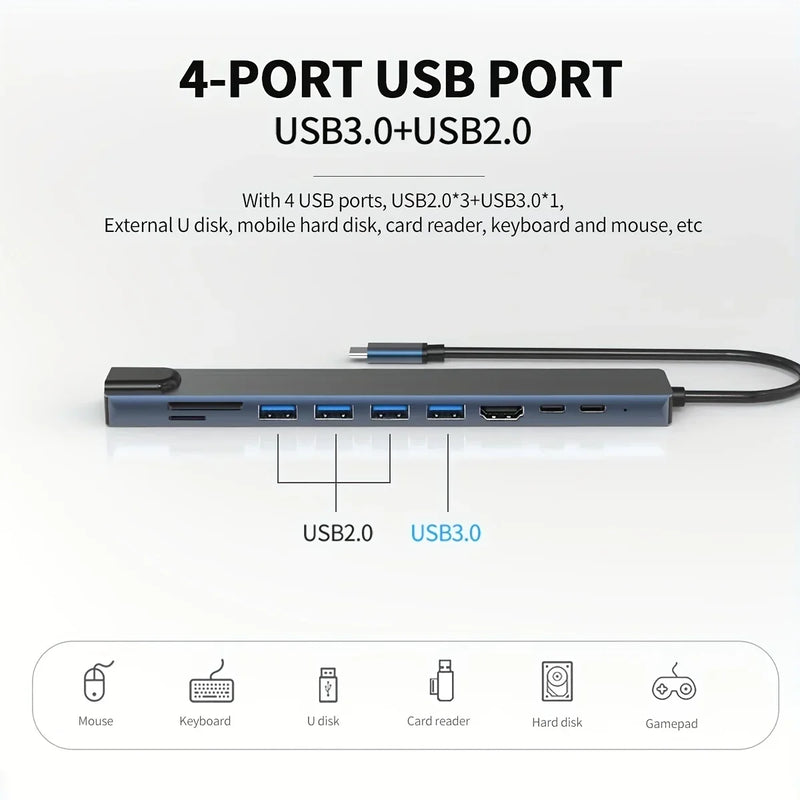 HUB USB C 10 em 1 | Estação Doca Multifuncional