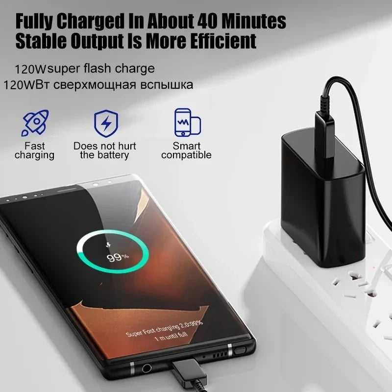 Carregador Turbo 125W | Carregador Tipo C Ultra