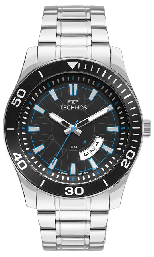 Relógio Technos Masculino The Waterproof Original À Prova D'água [X ATM] Calendário