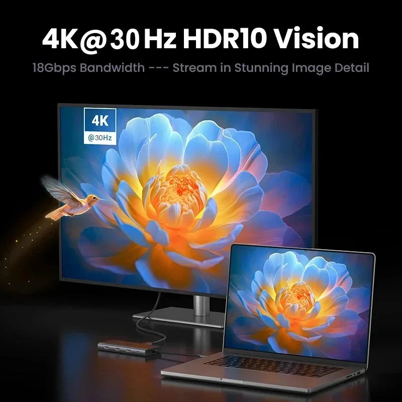 HUB USB C 10 em 1 | Estação Doca Multifuncional
