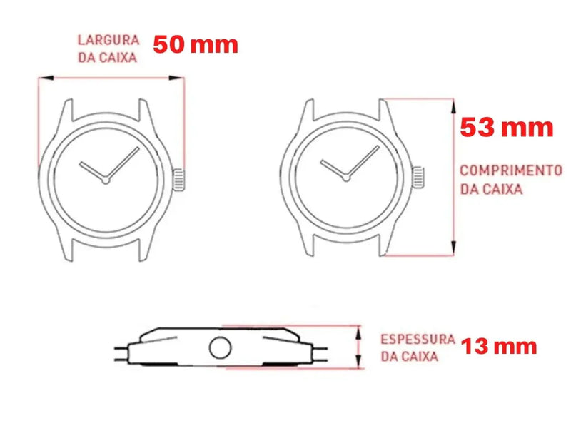Relógio Technos Masculino The Waterproof Original À Prova D'água [X ATM] Calendário